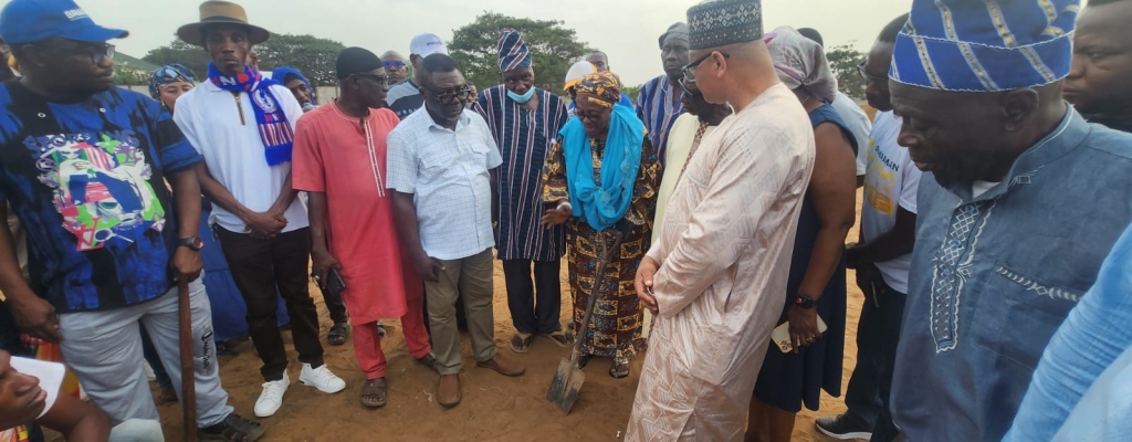 Ashaiman thanks Bawumia as work begins on its first astroturf  